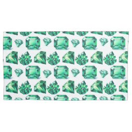Green Emerald Crystal Gemstone Diamond Gem Dekor Kissenbezug