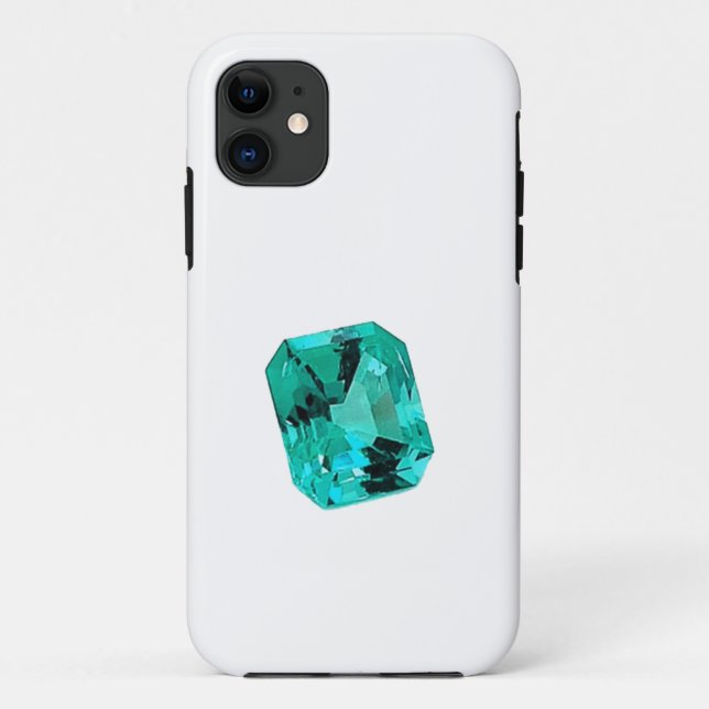 Green Emerald Gemstone Case-Mate iPhone Hülle (Rückseite)