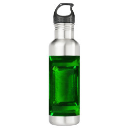 Green Emerald Gemstone Edelstahlflasche
