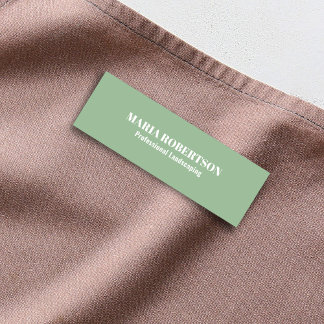 Green Employee Job Title Simple Namensschild