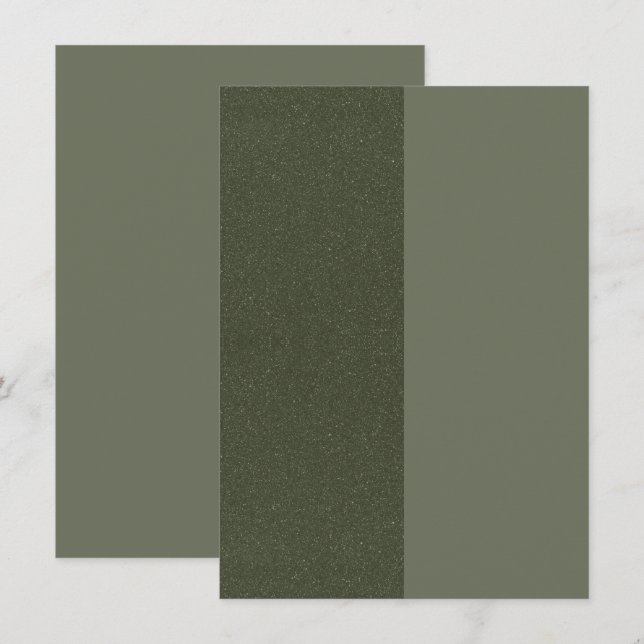 Green Enclosure Card für halb oder halb Moos - Anp Begleitkarte (Vorne/Hinten)