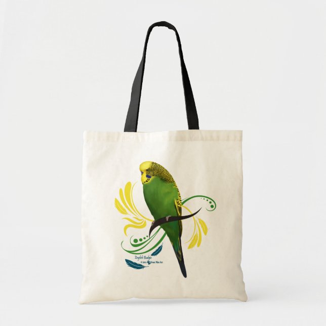 Green English Budgie Tragetasche (Vorne)
