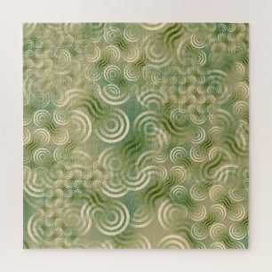 Green Entanglement Geometric Texture Puzzle