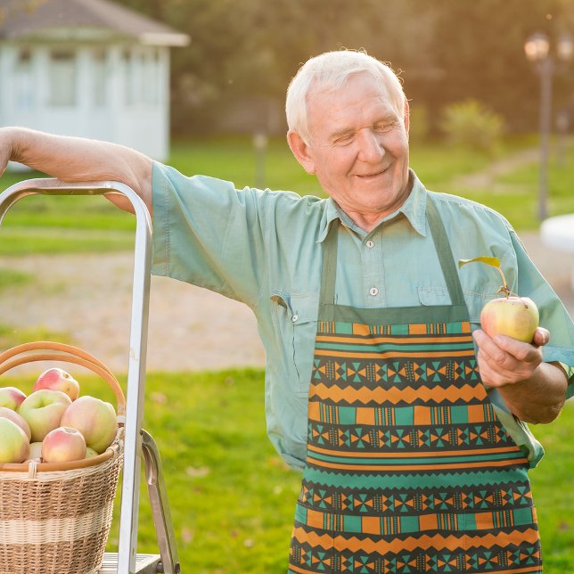 Green Ethnic Aztec Schürze (Von Creator hochgeladen)