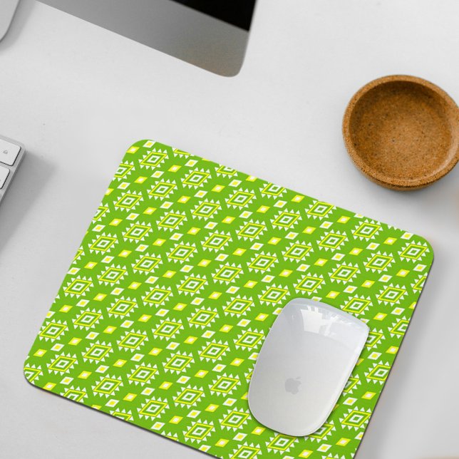 Green Ethnic Pattern Mouse Pad Mousepad (Von Creator hochgeladen)