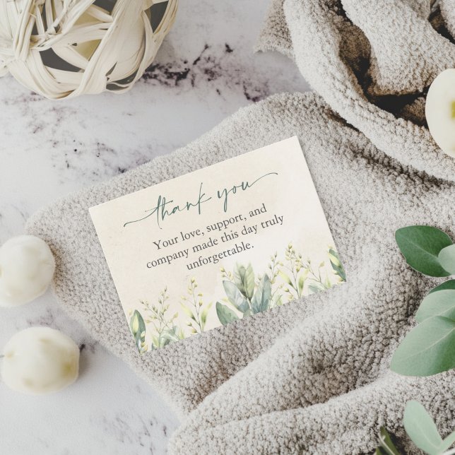 Green Eucalyptus Baby Dusche Danke, Karten (Von Creator hochgeladen)