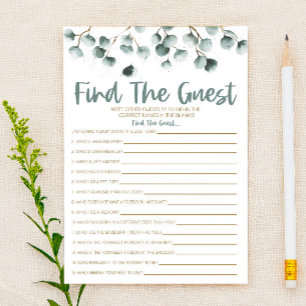 Green Eucalyptus findet das Baby-Duschspiel Briefpapier