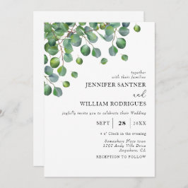 Green Eucalyptus Foliage Wedding Einladung