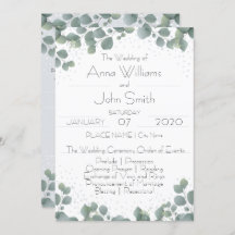 Green Eucalyptus Simple Boho Floral