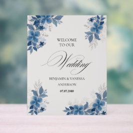 Green Eucalyptus Wedding Welcome Sign Acrylschild