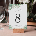 Green Eukalyptus Blätter 12x18 Tischnummer Card<br><div class="desc">Green Eukalyptus Blätter Hochzeitskarte Tischnummer Card. Bitte passen Sie diese Vorlage einzeln an (z.B. von Nummer 1 bis xx) und fügen Sie jede Zahlenkarte separat in Ihren Warenkorb ein.</div>
