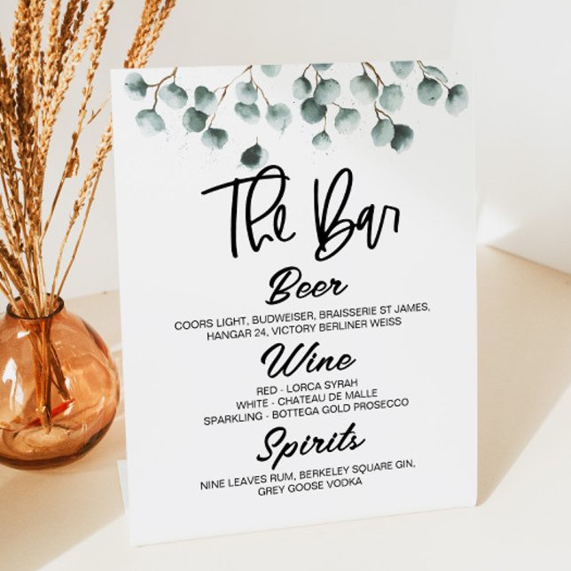 Green Eukalyptus Pflanze Drinks Bar Pedestal Zeich Sockelschild (Von Creator hochgeladen)