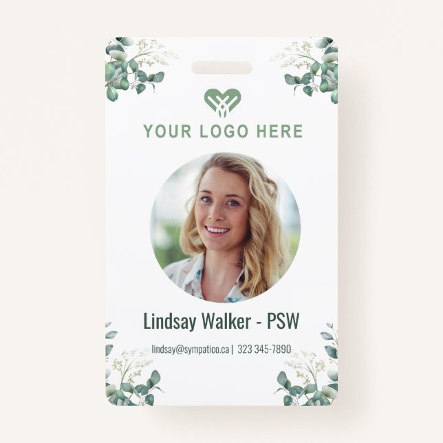 Green Eukalyptus StyleBadge Ausweis (Vorderseite)