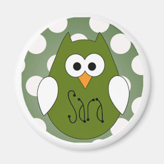 Green Eule Magnet
