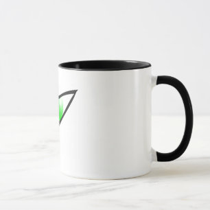 Green Evil Eye Keramik Tasse
