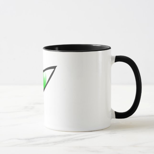 Green Evil Eye Keramik Tasse (Rechts)