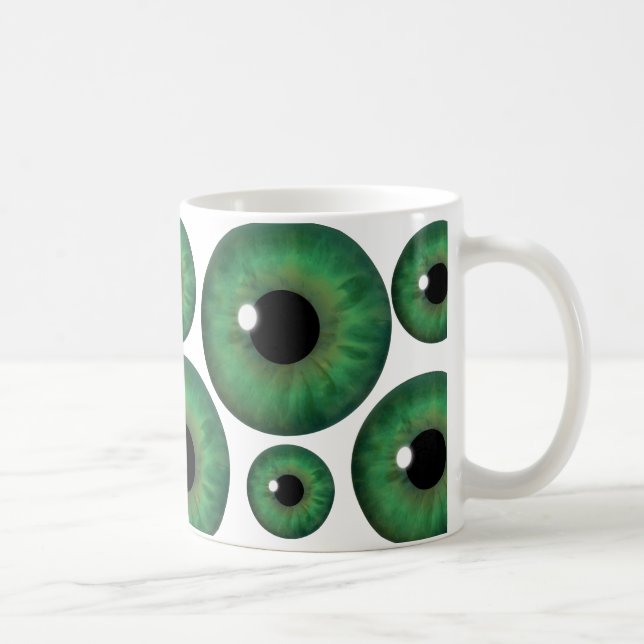 Green Eye Iris Coole benutzerdefinierte Tasse (Rechts)