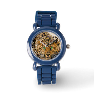 Green Eye Leopard Armbanduhr
