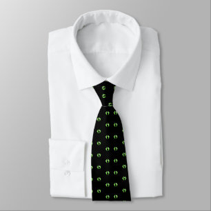 Green Eye Pattern Neck Tie Krawatte