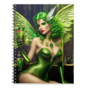 Green Fairy: Absinthe Notizblock