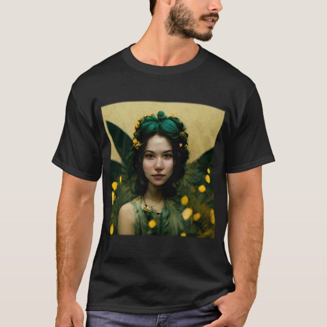 Green Fairy Basic Dark T - Shirt (Vorderseite)