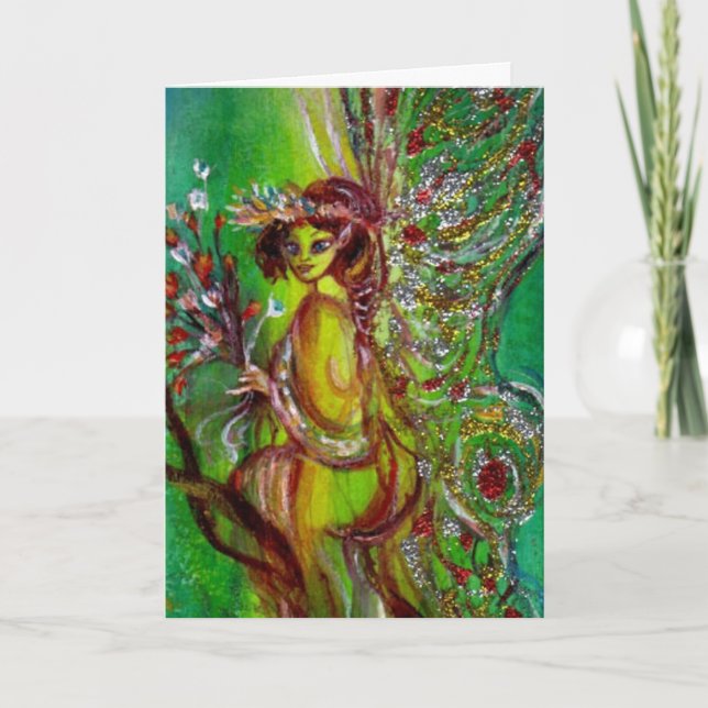 GREEN FAIRY FEIERTAGSKARTE (Vorderseite)