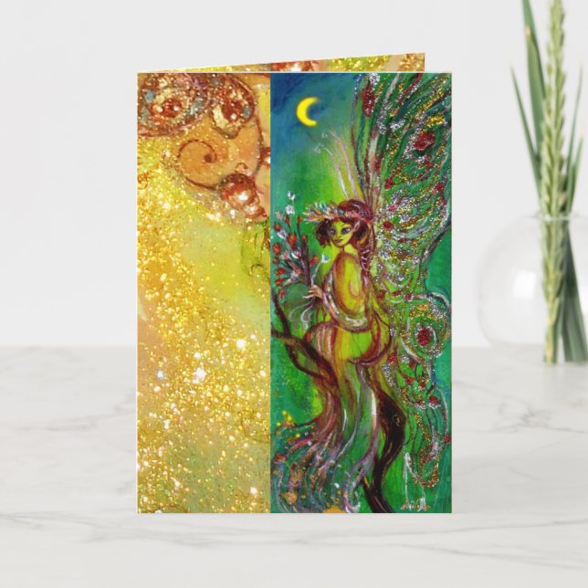 GREEN FAIRY FEIERTAGSKARTE (Vorderseite)