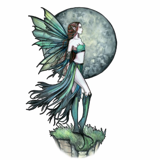 Green Fairy Foto Sculpture von Molly Harrison Freistehende Fotoskulptur (Vorne)