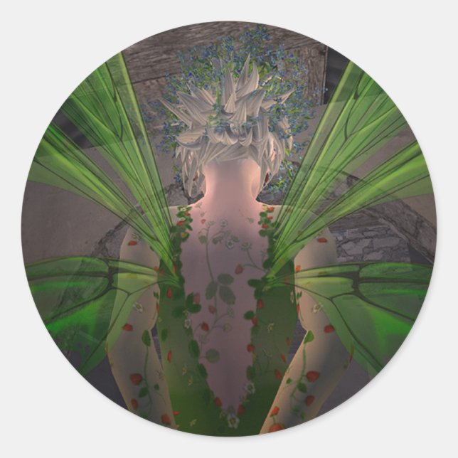 Green Fairy @ Secret Door Runder Aufkleber (Vorderseite)