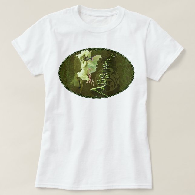 Green Fairy Splashy Collage III T-Shirt (Design vorne)