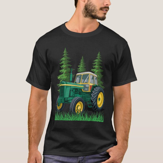 Green Farming Tractor  T-Shirt (Vorderseite)