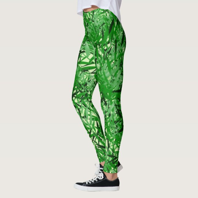 Green Fern Ladys Leggings (Links)