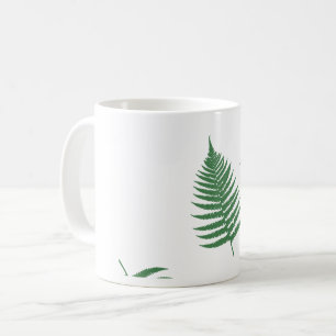 Green Fern Lucky Pattern Coffee Tasse Cup