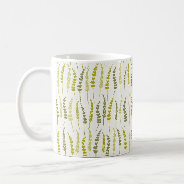 Green Fern Muster Kaffeetasse (Links)