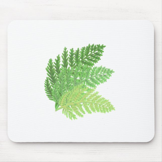 Green Fern Trio Mousepad (Vorne)