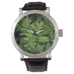 Green Fern Watch Armbanduhr