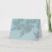 Green Ferns Greetings Card