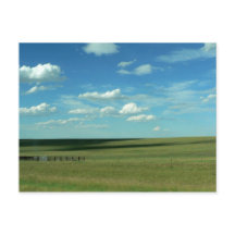 Green Field and Cloudy Blue Sky, Colorado