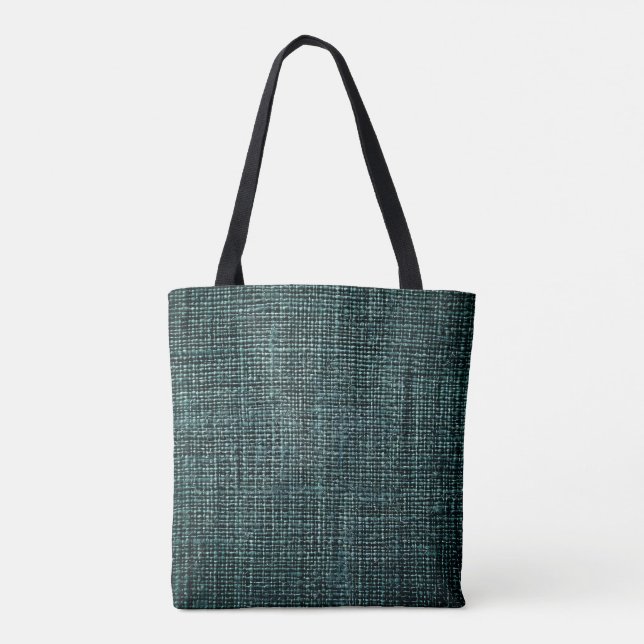 Green Fine Woven Fabric Tote Bag (Rückseite)