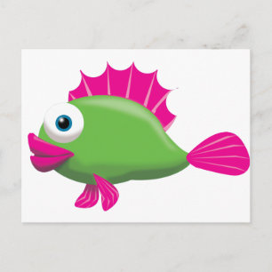 GREEN FISH POSTKARTE