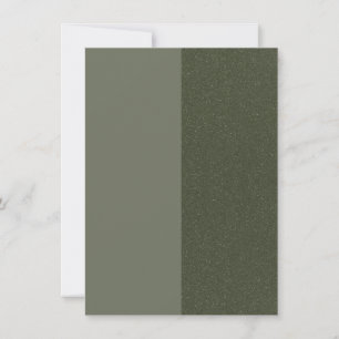 Green-Flat-Announcement-Karte mit zwei Tonen-Moos Ankündigung
