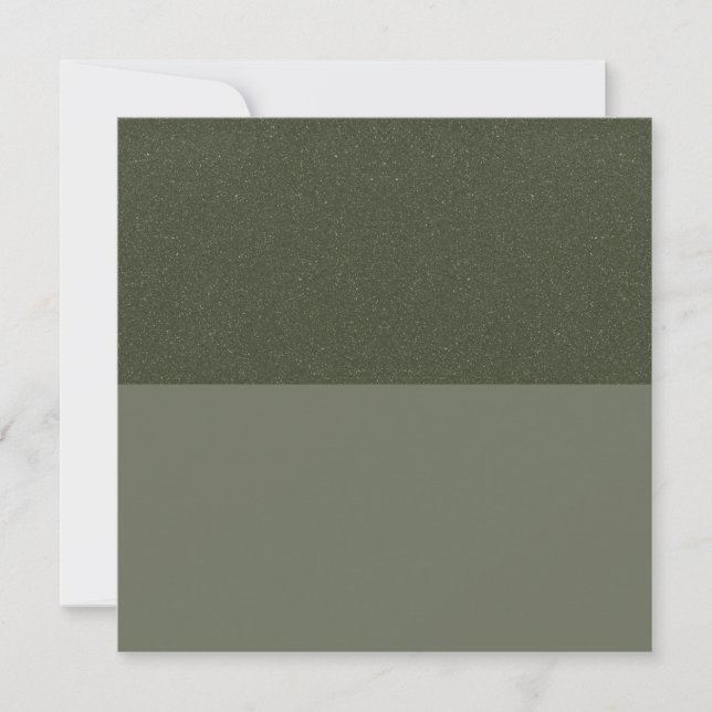 Green-Flat-Karte mit zwei Tonen-Moos - Anpassbar (Vorderseite)