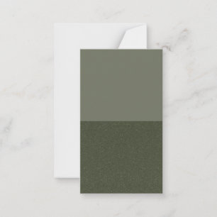 Green-Flat-Karte mit zwei Tonen-Moos - individuell Mitteilungskarte
