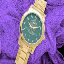  Green Floral Monogram Wedding Personalized Couple