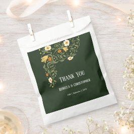 Green Floral Wedding Guest Geschenktütchen