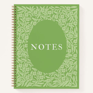 Green Flower Field Notizbuch