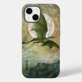 Green Flying Dragon Personalisiert Case-Mate iPhone 14 Hülle