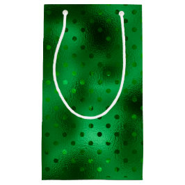 Green Foil Polka Dot Kleine Geschenktüte