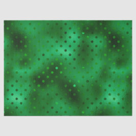 Green Foil Polka Dot Seidenpapier