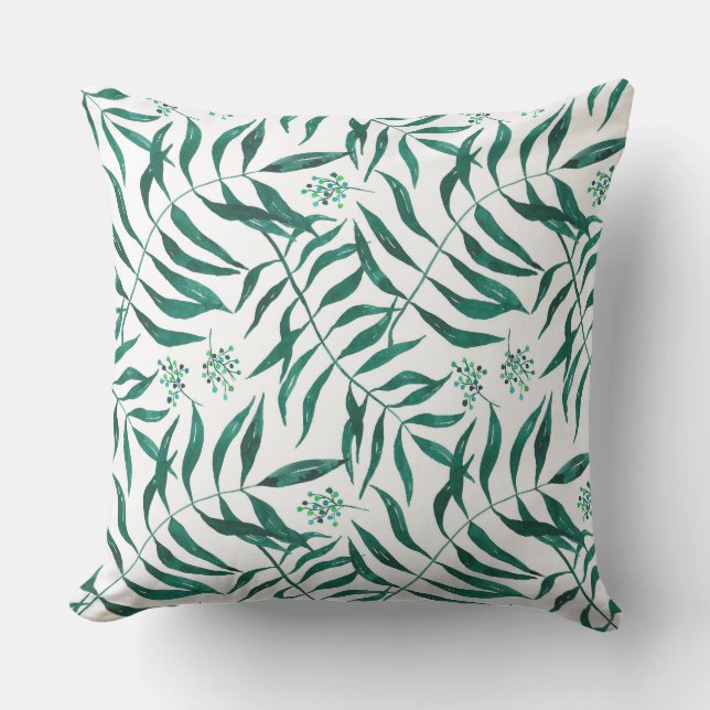 Green Foliage Kissen (Vorderseite)